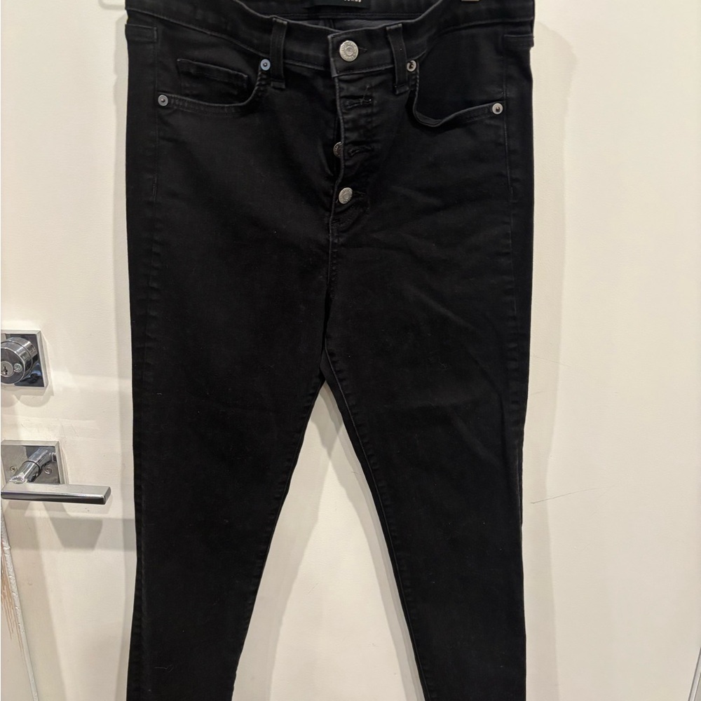 VERONICA BEARD Onyx Black Skinny Jeans Size 30 - Picture 2 of 6